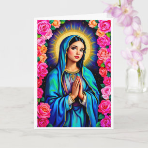 Just A Little Note Virgin Mary Add Text Card