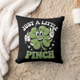 Just a Little Pinch Nurse St Patrick's Day Throw Pillow
