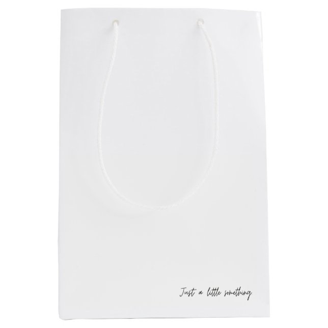 Just a little something medium size gift bag. bag (Front)