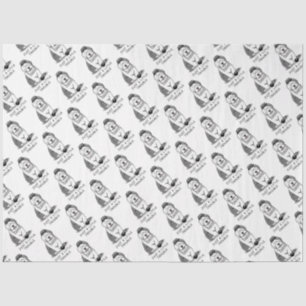 Just a Little Trouble Old English Sheepdog Grey 1 Tissue Paper