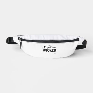 Just A Little Wicked Halloween Shirt for Women Wit Fanny Pack