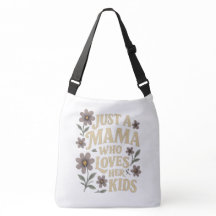 Just A Mama Who Loves Her Kids Retro Floral