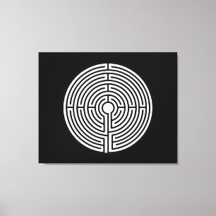 Just a Maze Circular Canvas Print