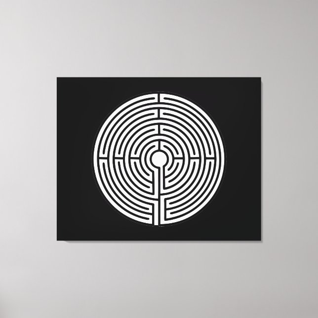 Just a Maze Circular Canvas Print (Front)