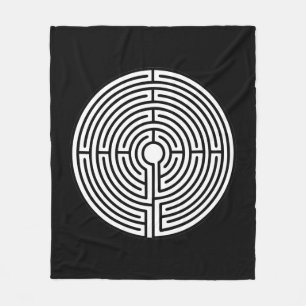 Just a Maze Circular Fleece Blanket