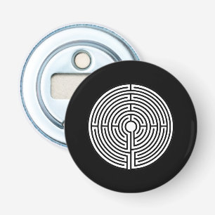 Just a Maze on Black Bottle Opener
