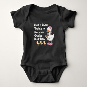 Just a mom trying to keep her ducks in a row baby bodysuit