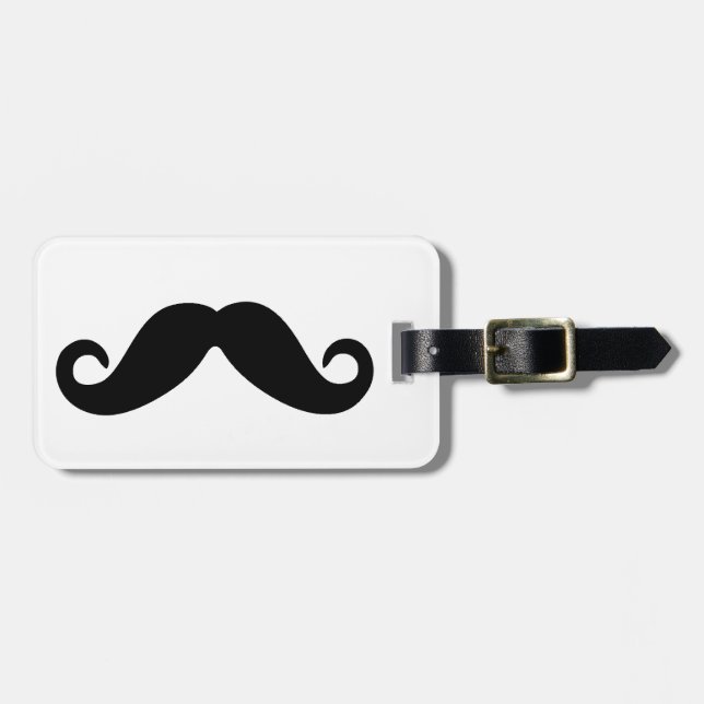 Just a Moustache. Luggage Tag (Front Horizontal)