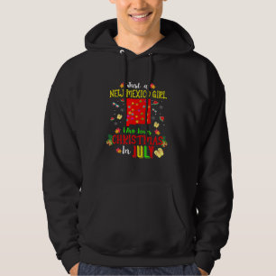 Just A New Mexico Girl Who Loves Christmas In July Hoodie