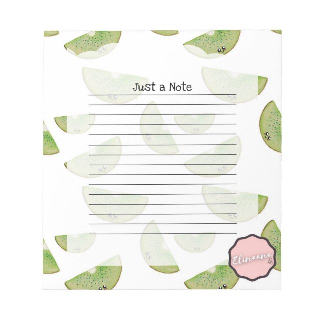 Just a Note, Customizable Kiwi Notepad (Front)