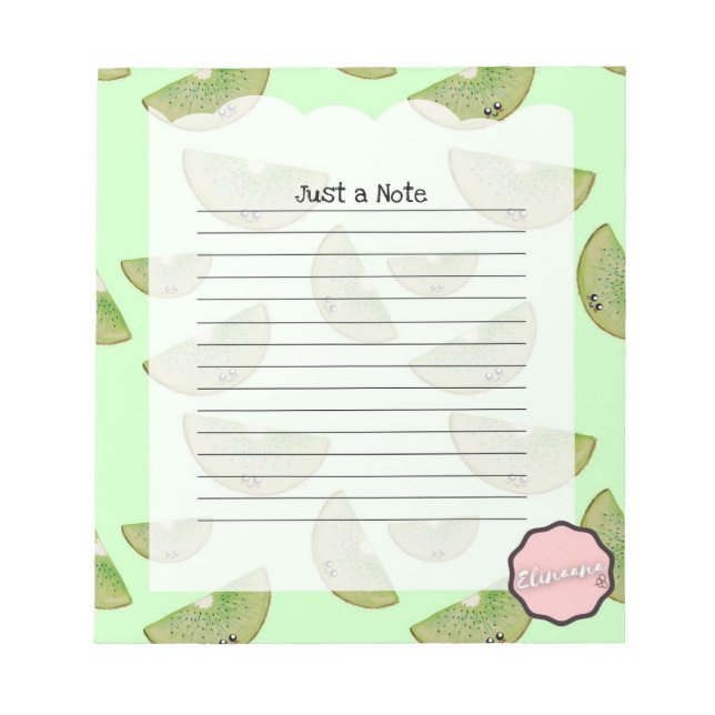 Just a Note, Customizable Kiwi Notepad (Front)