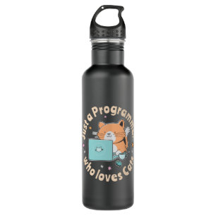 Just a programmer who loves cats 710 ml water bottle