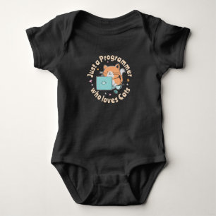 Just a programmer who loves cats baby bodysuit
