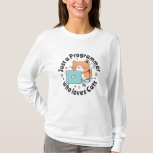Just a programmer who loves cats T-Shirt