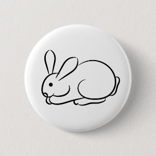Just a Rabbit 2 Inch Round Button