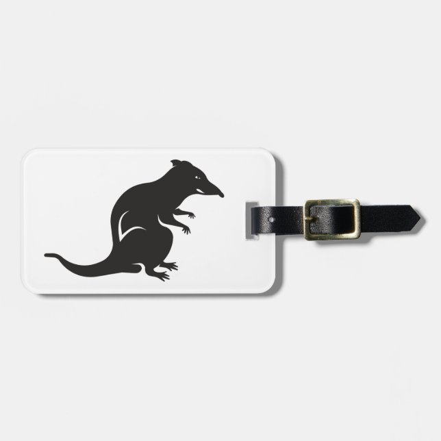 Just a Rat Luggage Tag (Front Horizontal)
