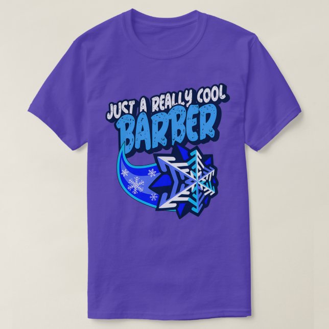 Just A Really Cool Barber T-Shirt (Design Front)