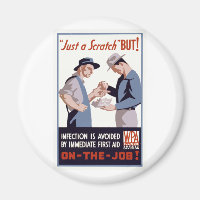 "Just a Scratch" First Aid Poster