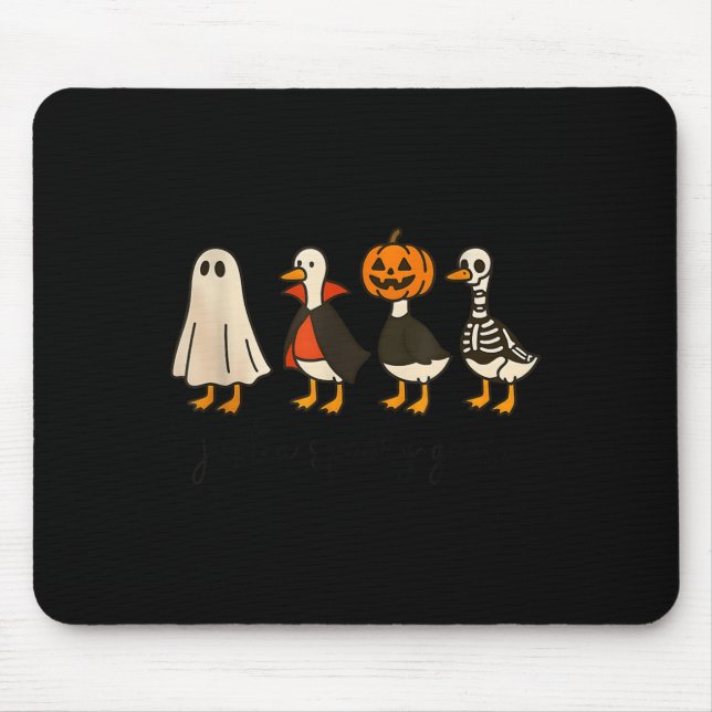 Just A Soky Goose Halloween Cute Ghost Goose Soky  Mouse Pad (Front)