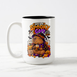 Just a Spooky Capy Cute Halloween Capybara Mug