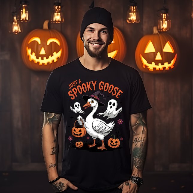 Just a Spooky Goose Dark & Creepy T-Shirt (Creator Uploaded)