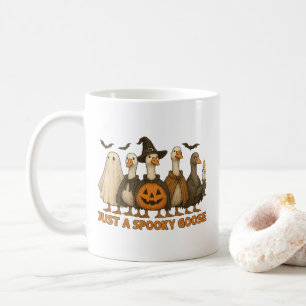 Just A Spooky Goose Halloween For Boy Girl Pumpkin Coffee Mug