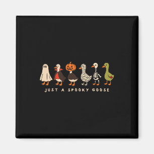 Just A Spooky Goose Halloween Silly Goose Funny Ha Magnet