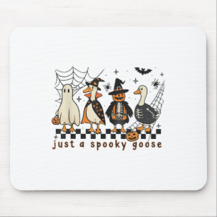 Just A Spooky Goose Halloween Silly Goose Funny Ha Mouse Pad