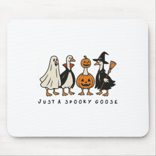 Just A Spooky Goose Halloween Silly Goose Funny Ha Mouse Pad