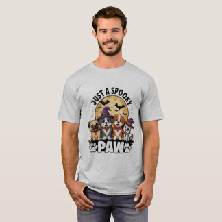 Just a Spooky Paw | Cute Halloween Dogs T-Shirt