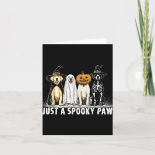 Just A Spooky Paw Labrador Retriever Halloween Lab Card