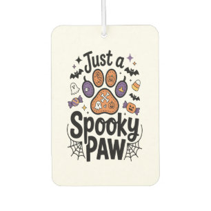 Just A Spooky Paw PNG, Dog Halloween Air Freshener