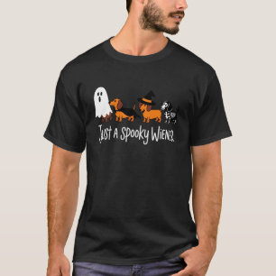 Just A Spooky Wiener Dachshund Ghost Halloween Wee T-Shirt