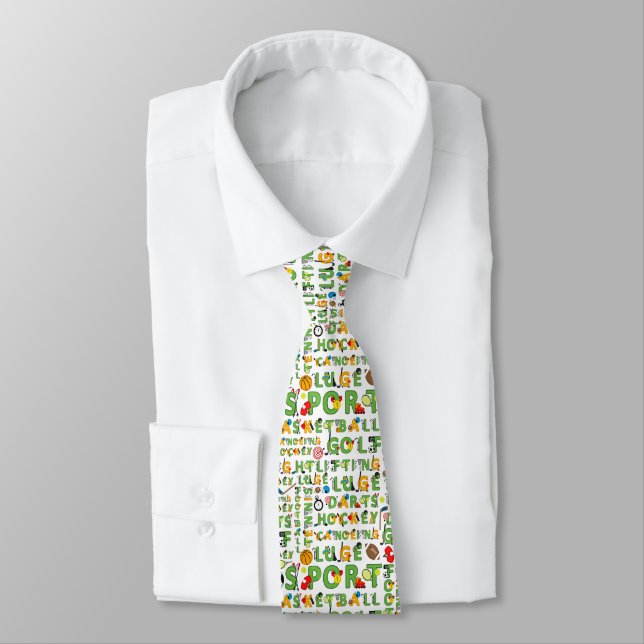 Just A Sports Fan Neck Tie (Tied)