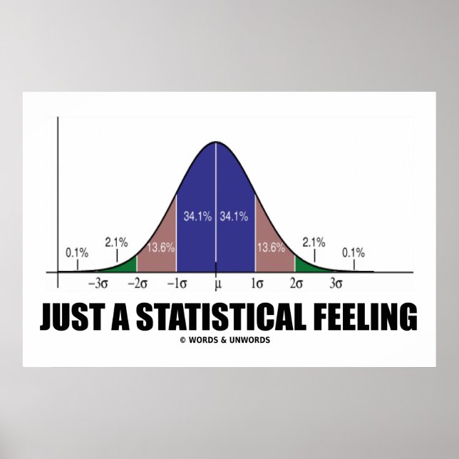 Just A Statistical Feeling (Statistical Humour) Poster (Front)