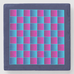 Just a Very Cool Looking Chess Board Stone Coaster