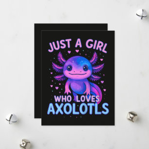 Just A Who Loves Axolotls Holiday Card