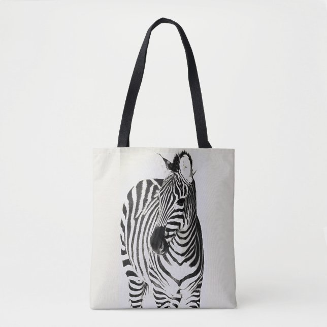 Just a zebra tote bag (Front)
