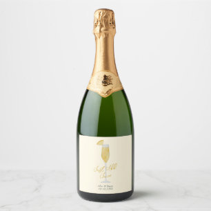 Just Add Juice Mimosa Sparkling Wine Prosecco Wedd Label