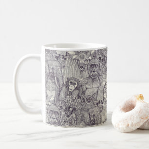 just african jungle animals mulberry pearl coffee mug