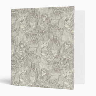 just african jungle animals natural pearl binder