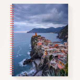 Just After Sunset   Vernazza, Cinque Terre, Italy Notebook