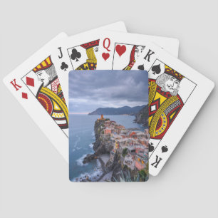Just After Sunset   Vernazza, Cinque Terre, Italy Playing Cards