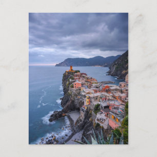 Just After Sunset   Vernazza, Cinque Terre, Italy Postcard