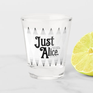JUST ALICE bachelorette argyle diamond Shot Glass
