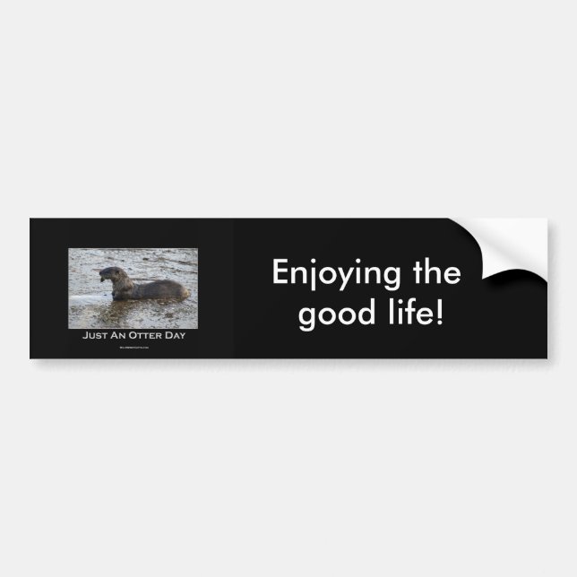Just an Otter Day Gifts Bumper Sticker (Front)