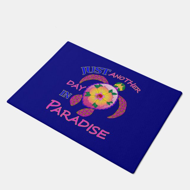 Just Another Day In Paradise Doormat (Angled)
