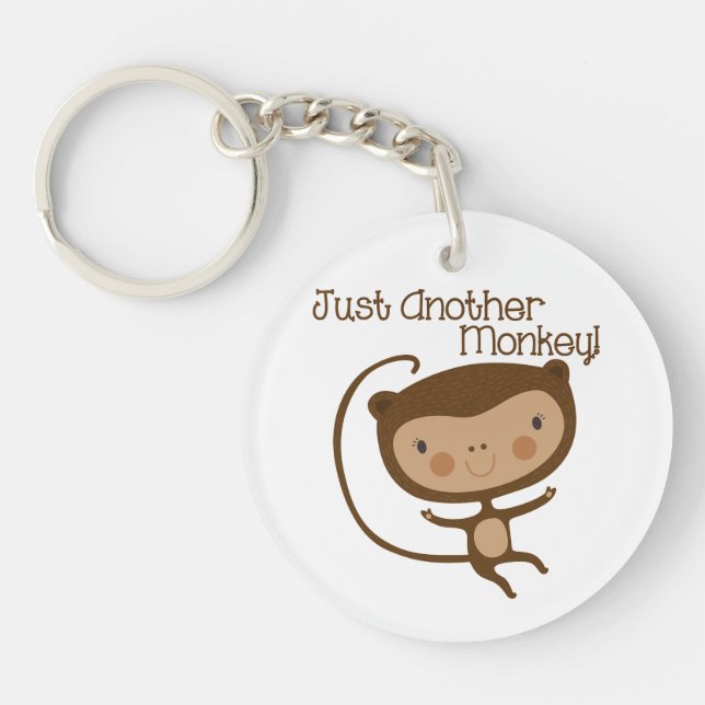 Just Another Monkey Keychain (Front)