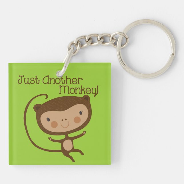 Just Another Monkey Keychain (Back)