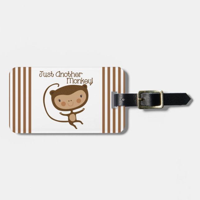 Just Another Monkey Luggage Tag (Front Horizontal)